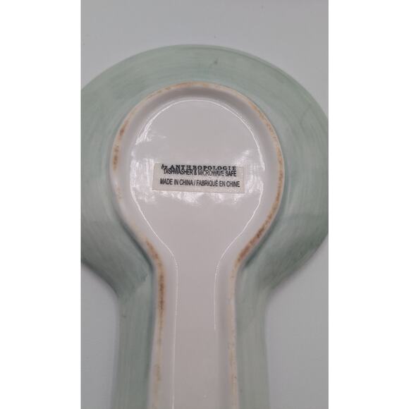 Anthropologie Remi Floral Salt/Pepper Shakers w/Tray and Spoon Rest. Set of 4. - Picture 3 of 10